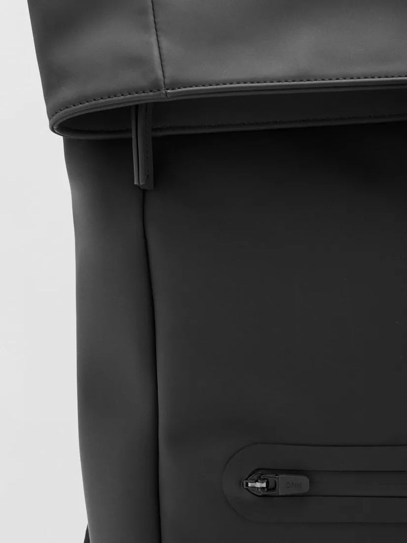Mango roll-top backpack black (British brand)