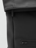 Mango roll-top backpack black (British brand)