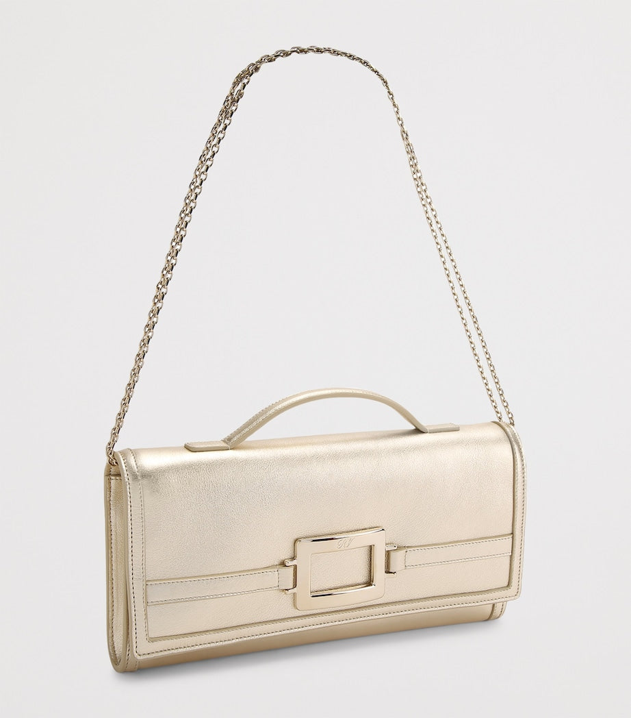 Roger Vivier leather Belle Vivier clutch bag, UK version