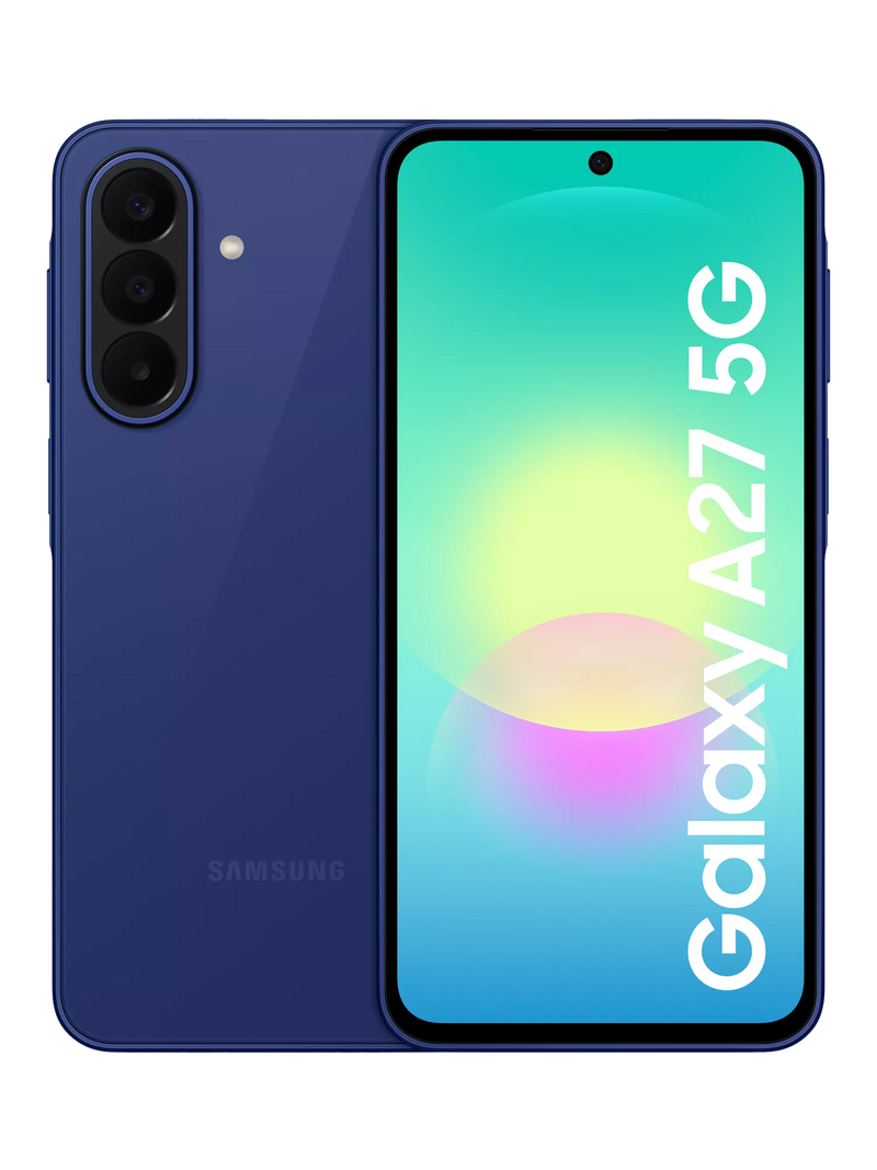 Samsung Galaxy A27 Smartphone, 6GB RAM, 6.7", Galaxy AI, 5G, SIM Free, Blue, 128GB