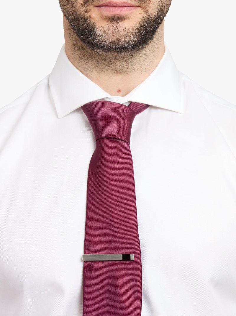 Simon Carter Onyx brushed tie slide, imported from the UK