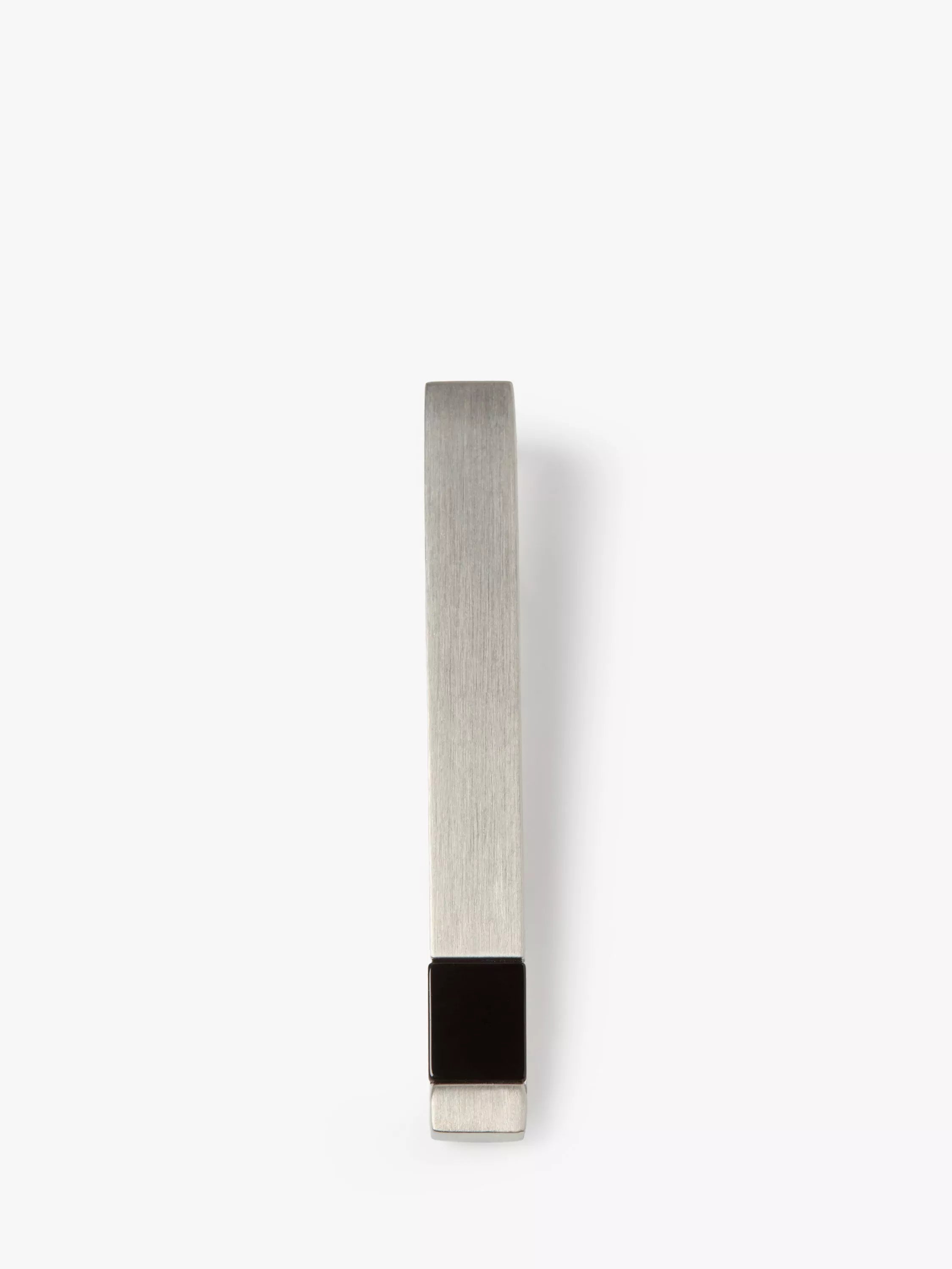 Simon Carter Onyx brushed tie slide, imported from the UK