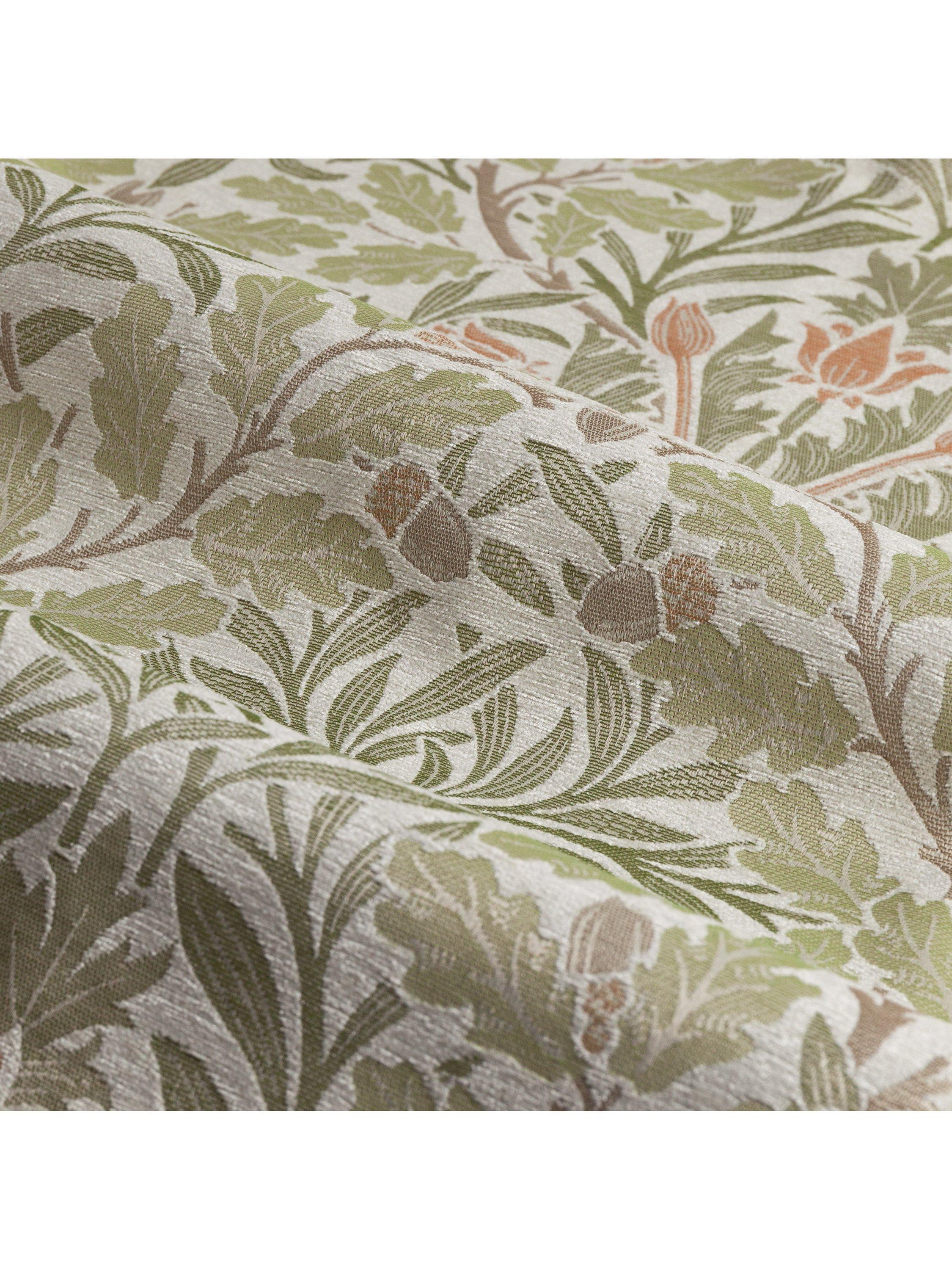 Morris & Co. Acorn jacquard lined pencil pleat curtains 168x137cm - British product