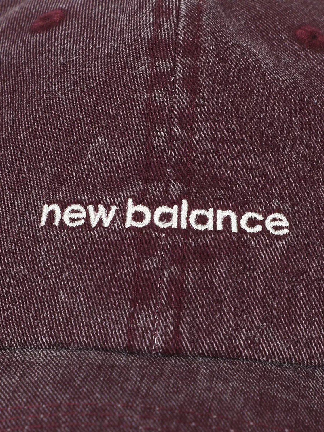 New Balance linear logo hat mulled wine 6 panel - British product