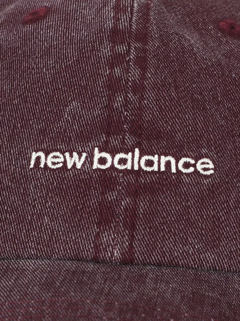 New Balance linear logo hat mulled wine 6 panel - British product