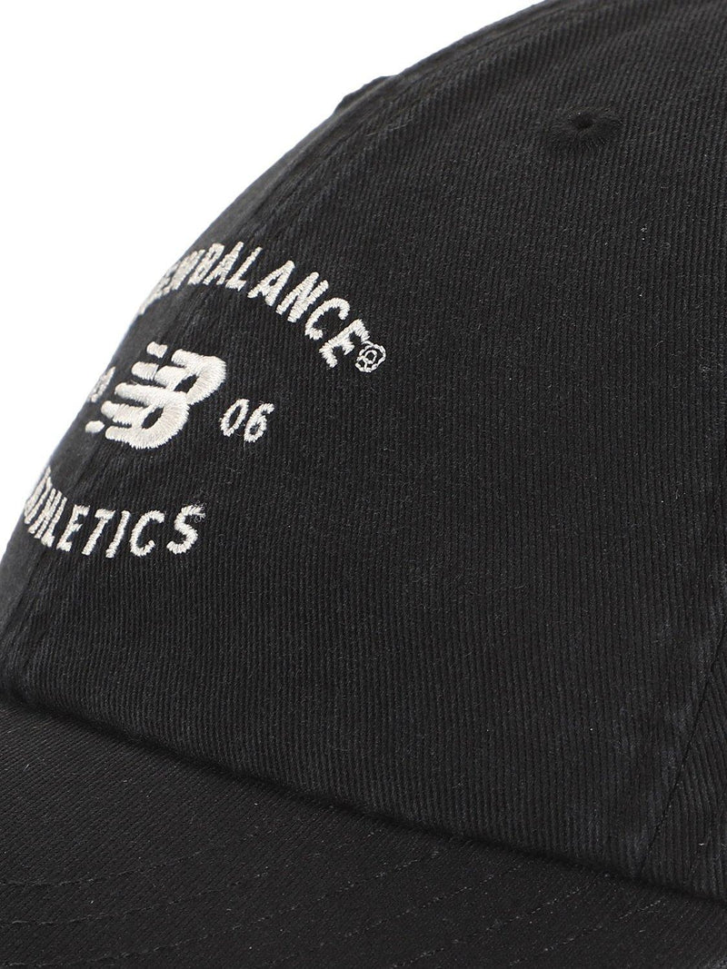 New Balance 6 panel athletics cap black (British brand)