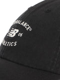New Balance 6 panel athletics cap black (British brand)