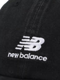 New Balance black 6 panel hat, UK version