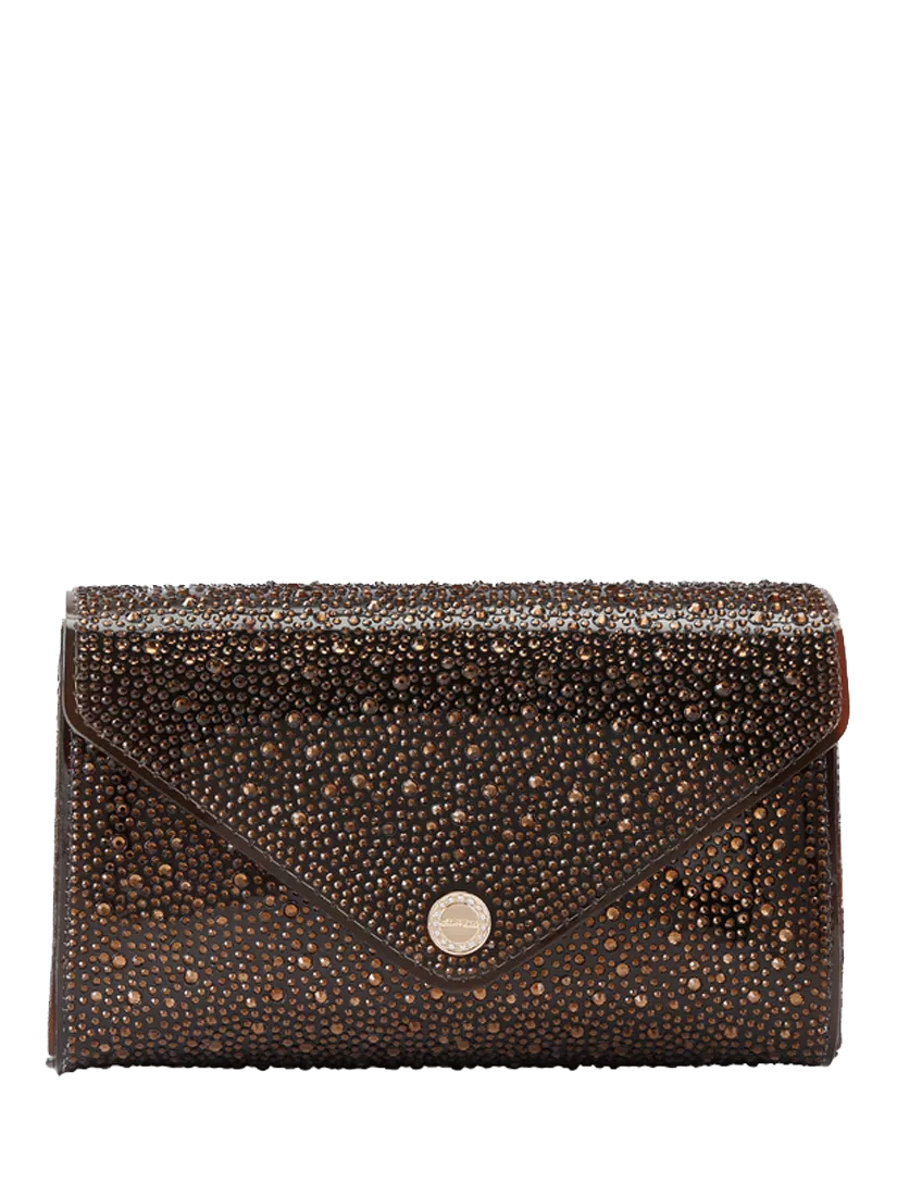 Carvela Positano Vinyl Embellished Clutch Bag