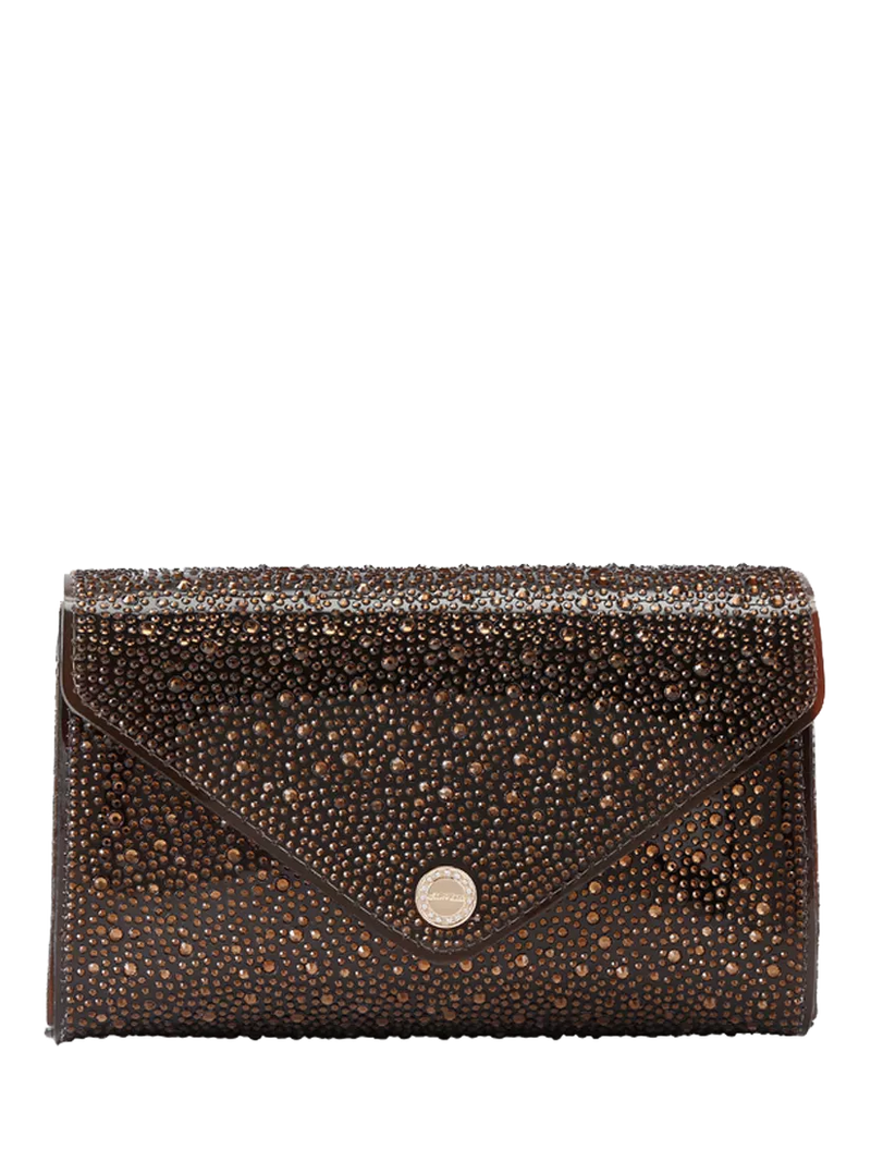 Carvela Positano Vinyl Embellished Clutch Bag
