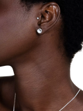 Dower & Hall sterling silver pebble stud earrings, imported from the UK