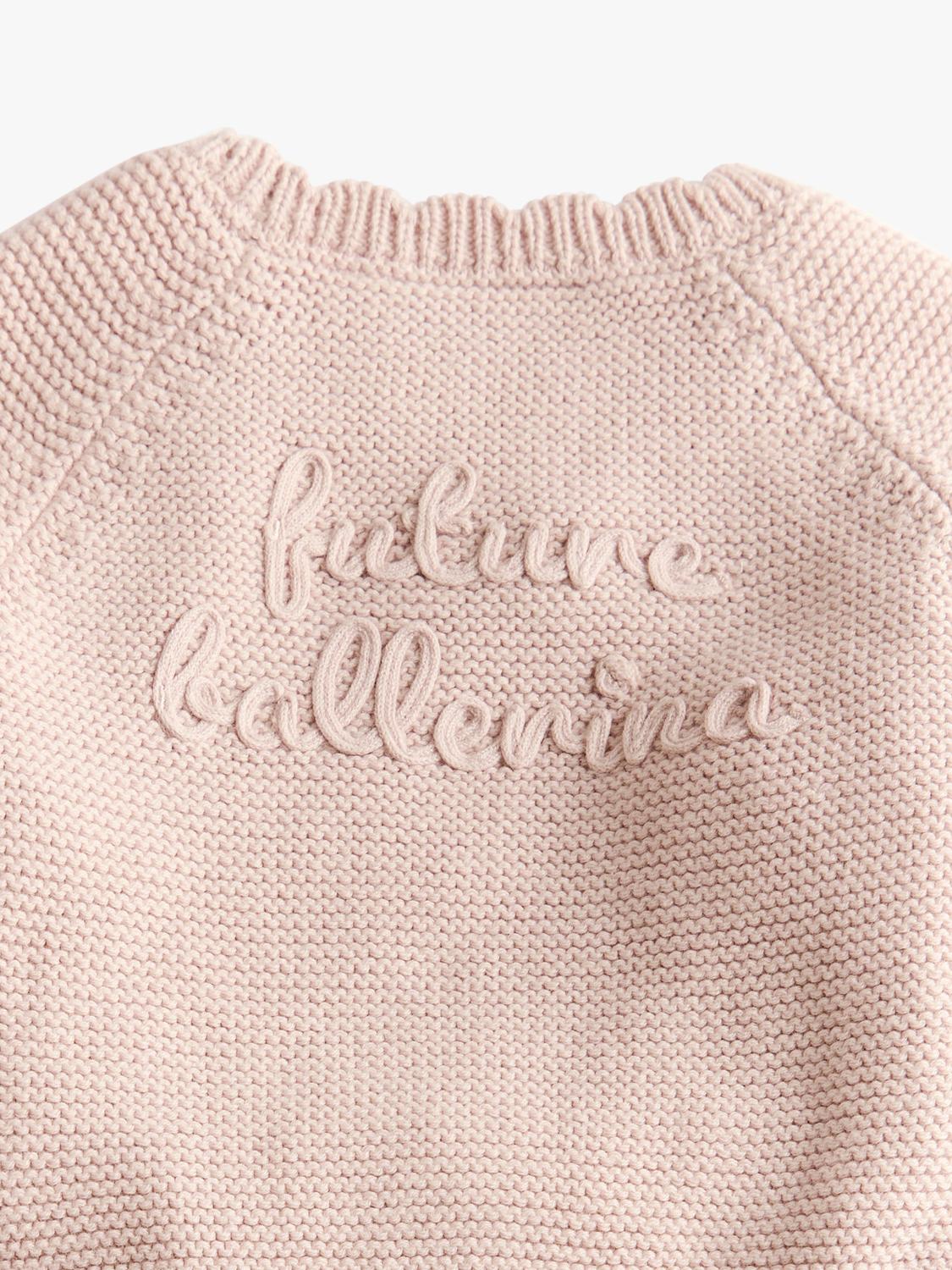 Oat & Marl baby knit set in delicately pink - British product