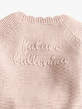 Oat & Marl baby knit set in delicately pink - British product