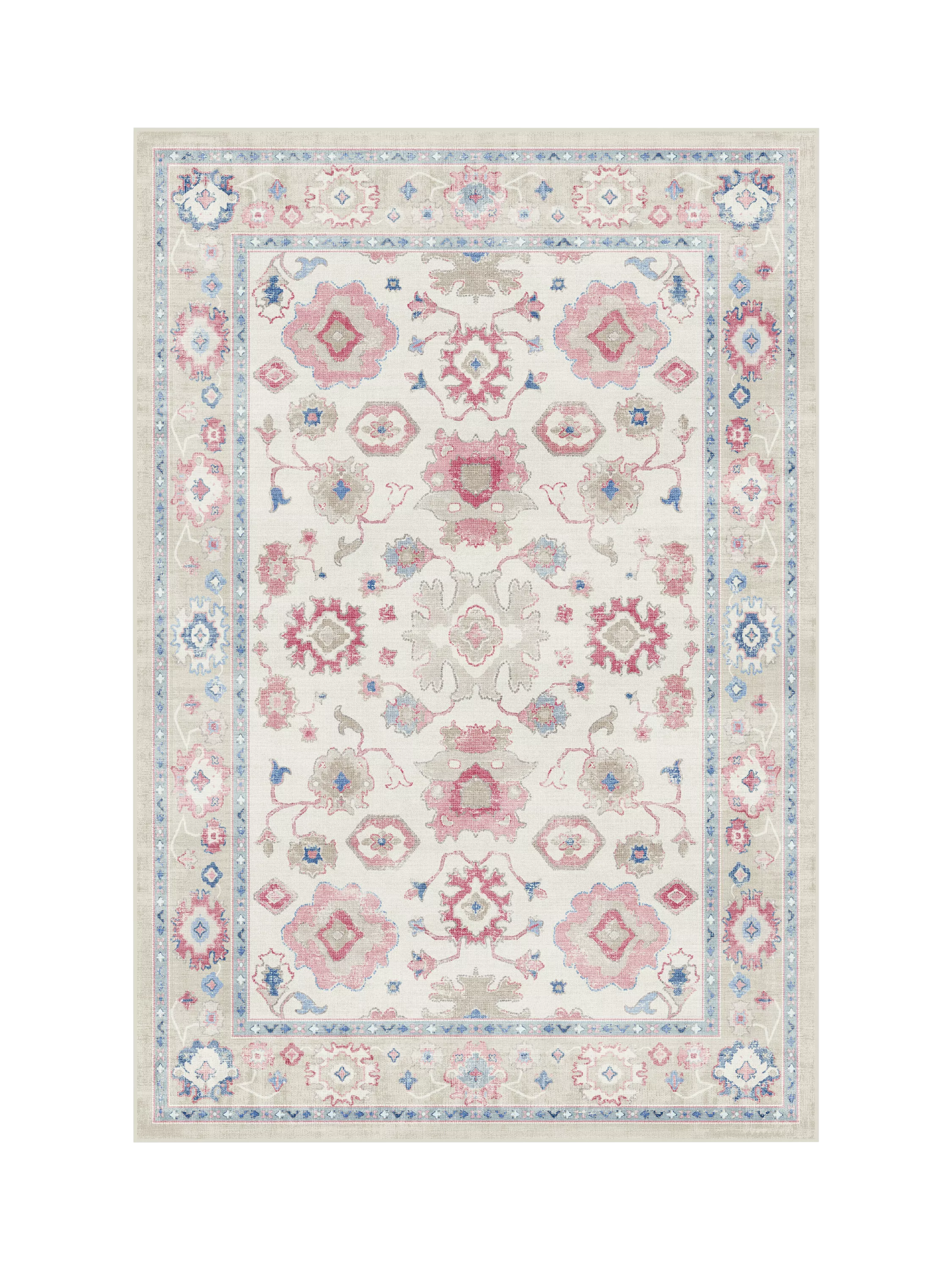 Ruggable x Mrs. Alice Serena Geometric Washable Rug 90cm x 60cm