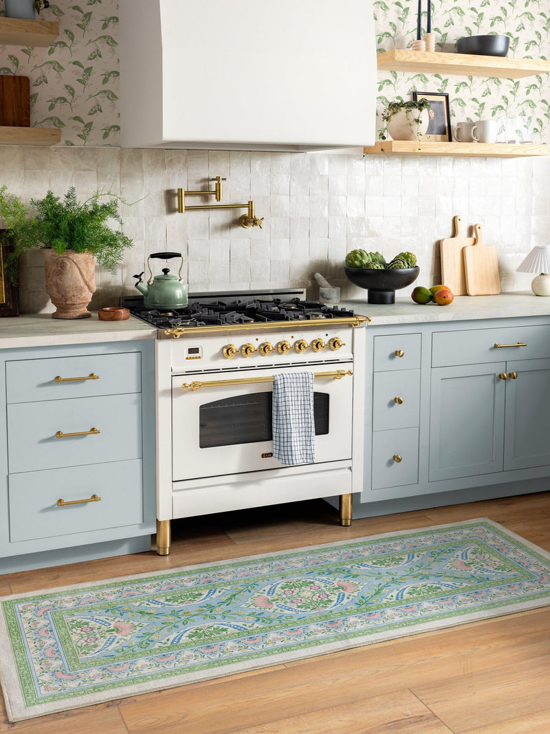 Ruggable Mrs Alice Skye rug Blue Multi 60x90cm (British brand)