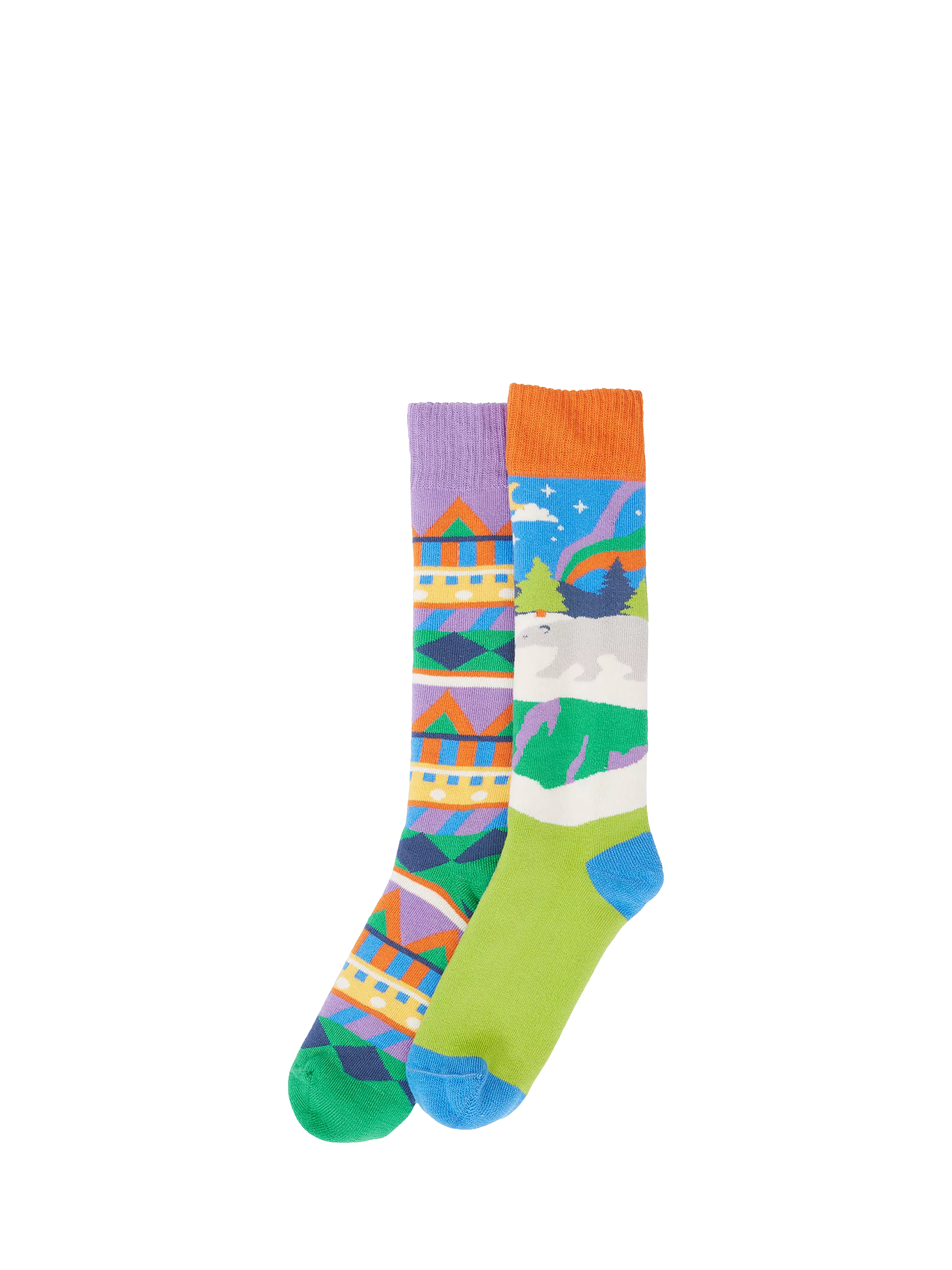 Frugi boot socks blue multi pack, imported from the UK