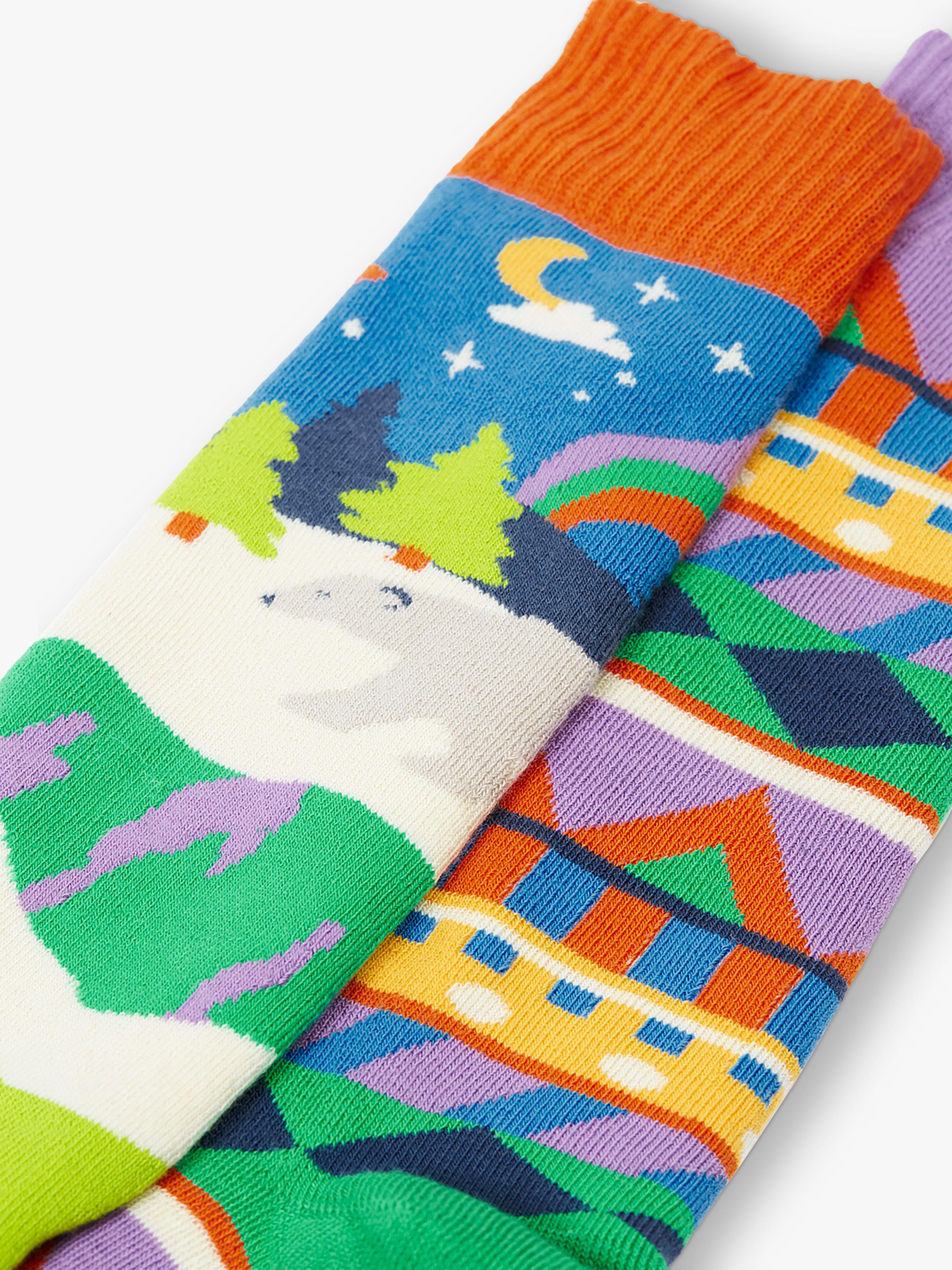 Frugi boot socks blue multi pack, imported from the UK
