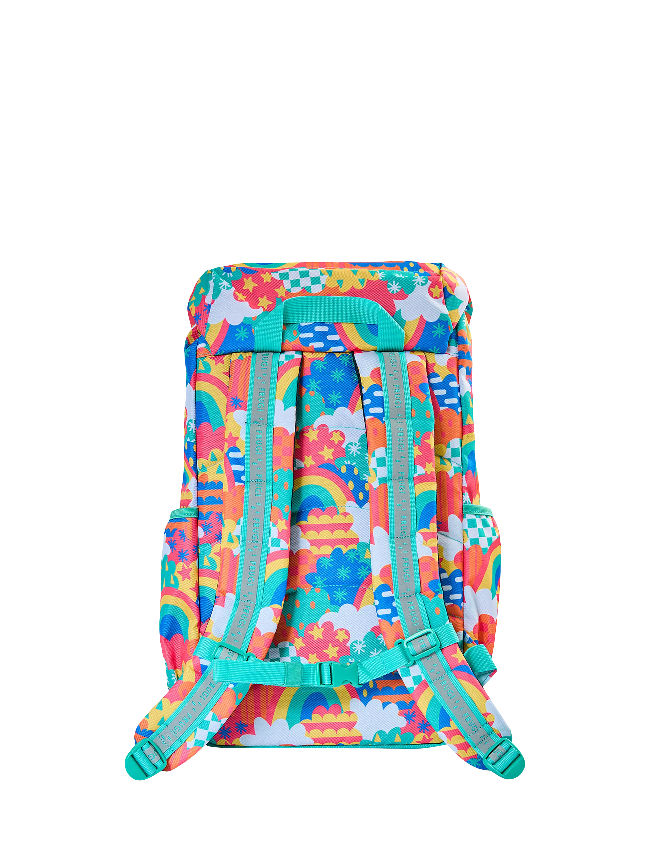 Frugi Kids' Trail Blazing Backpack Multi, imported from the UK