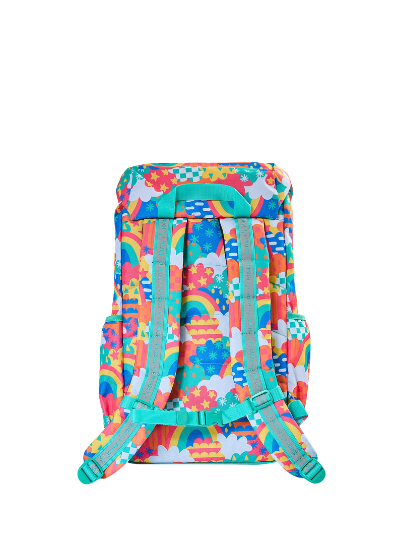 Frugi Kids' Trail Blazing Backpack Multi, imported from the UK
