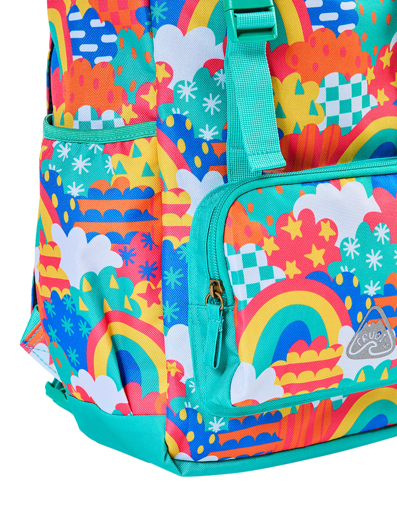 Frugi Kids' Trail Blazing Backpack Multi, imported from the UK