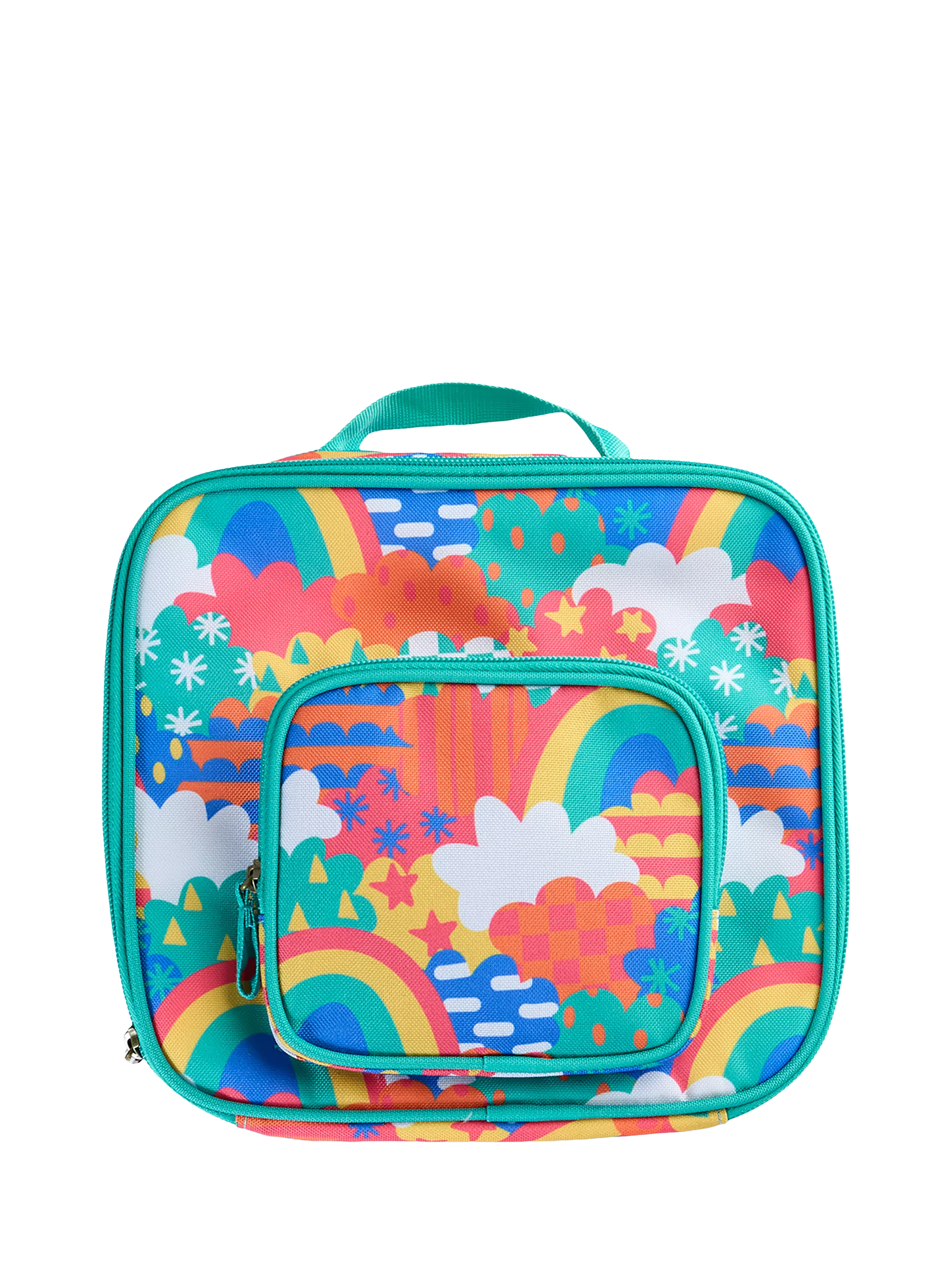 Frugi lunch bag Fun Frenzy rainbow print (British brand)