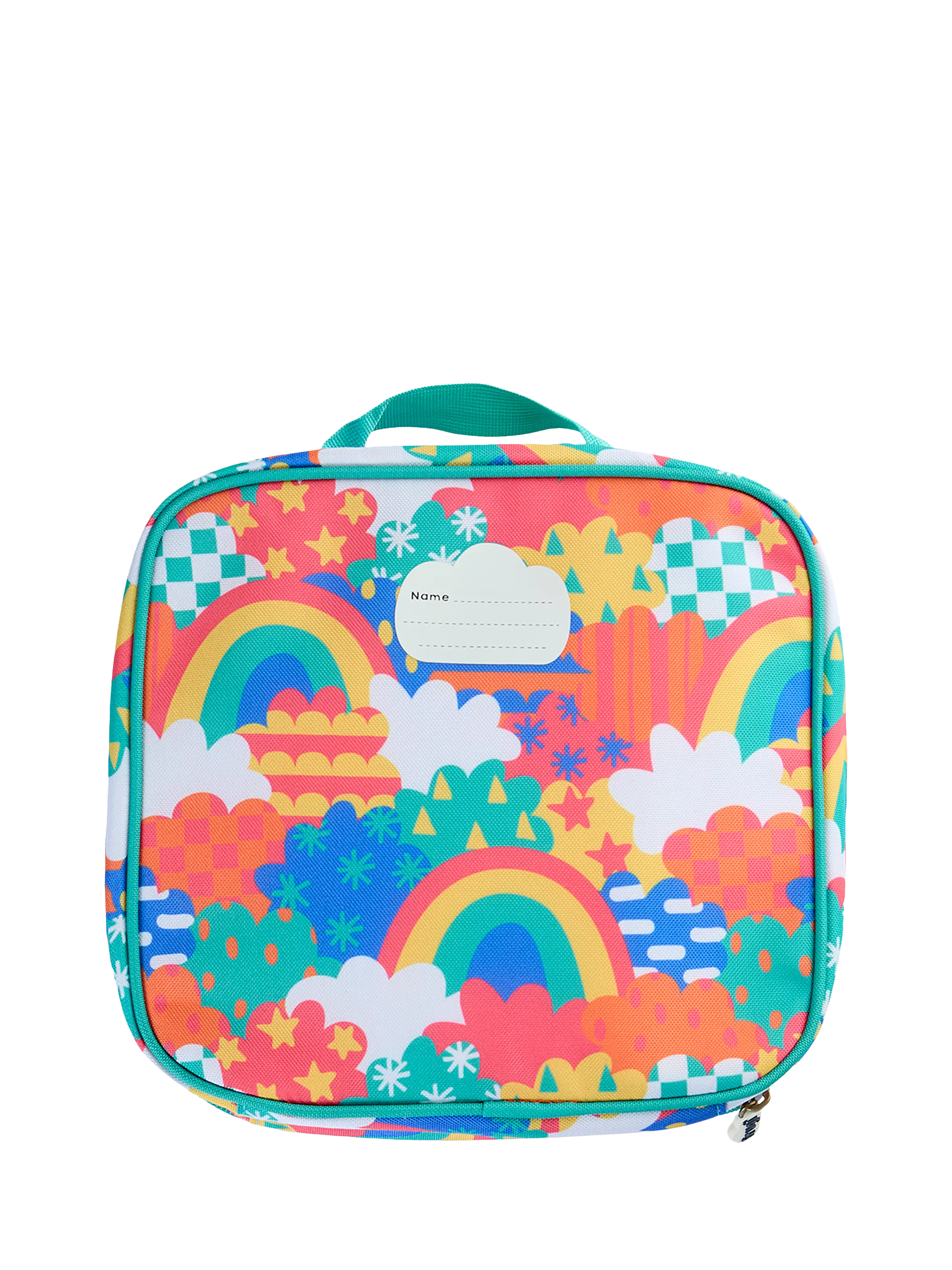 Frugi lunch bag Fun Frenzy rainbow print (British brand)