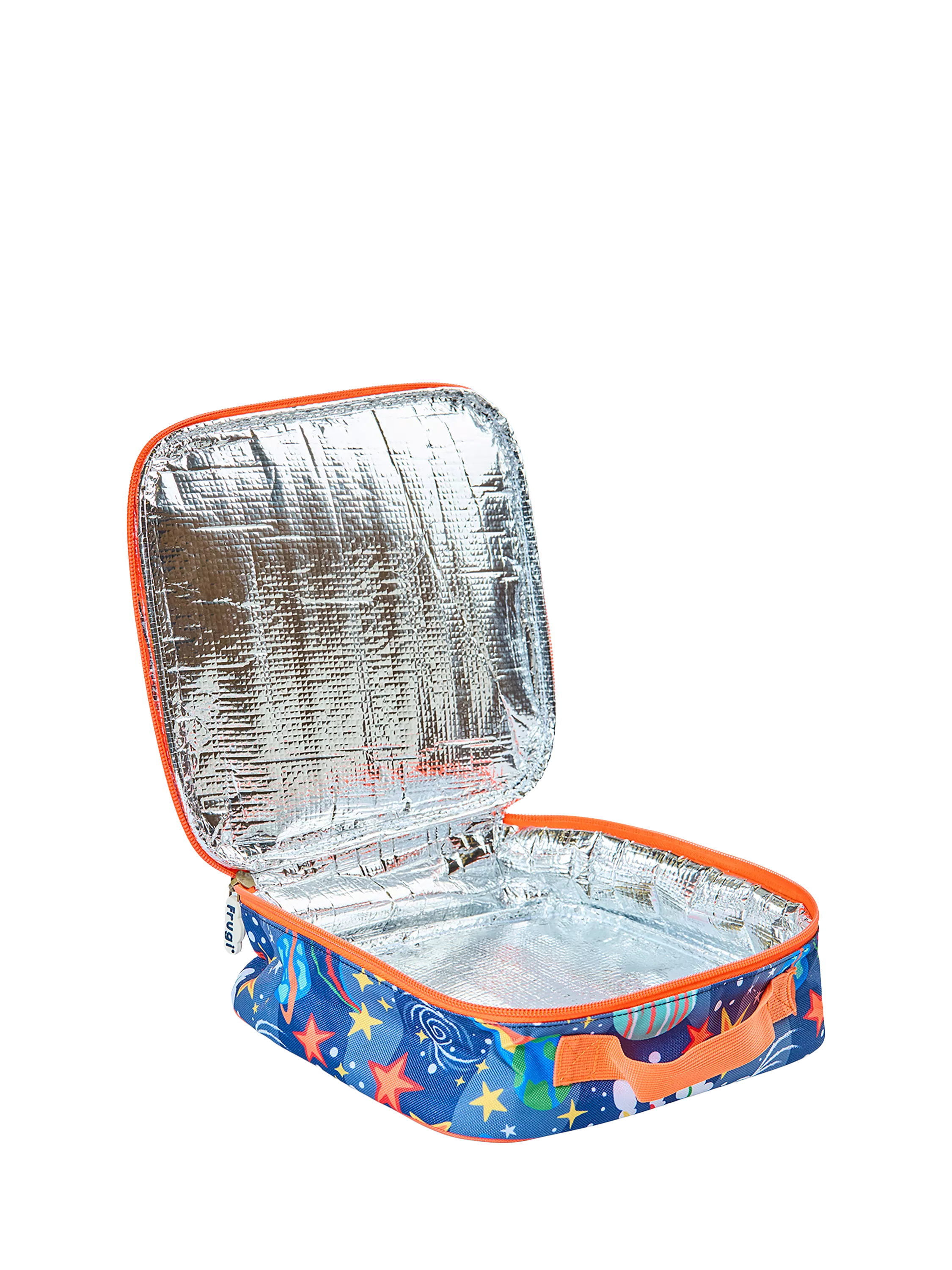 Frugi kids lunch bag Explore The Stars with foil lining - British product