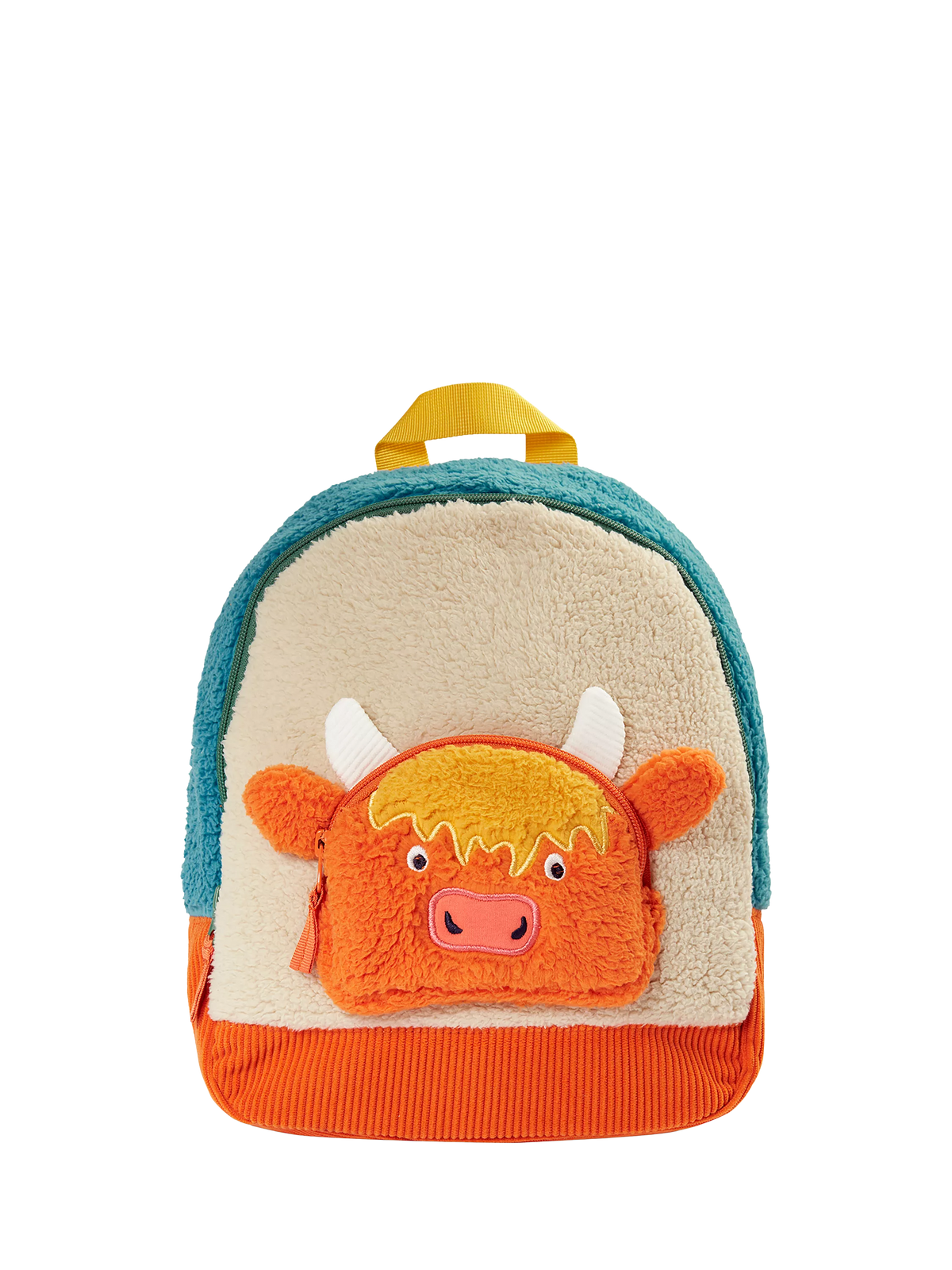 Frugi kids fleece character backpack multi, UK version