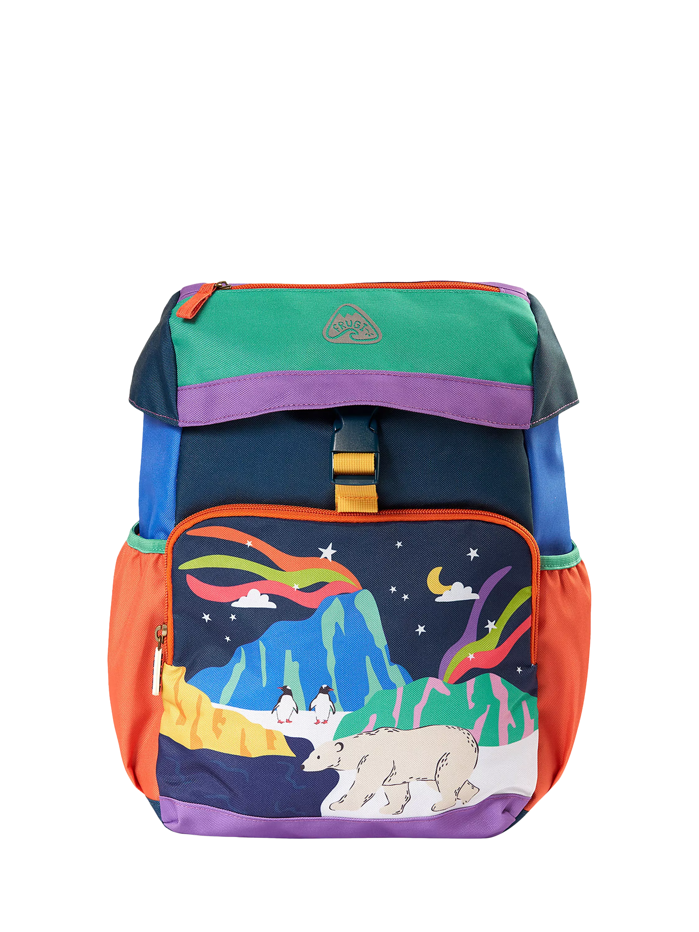 Frugi Navi Colour Block Backpack for kids, imported from the UK