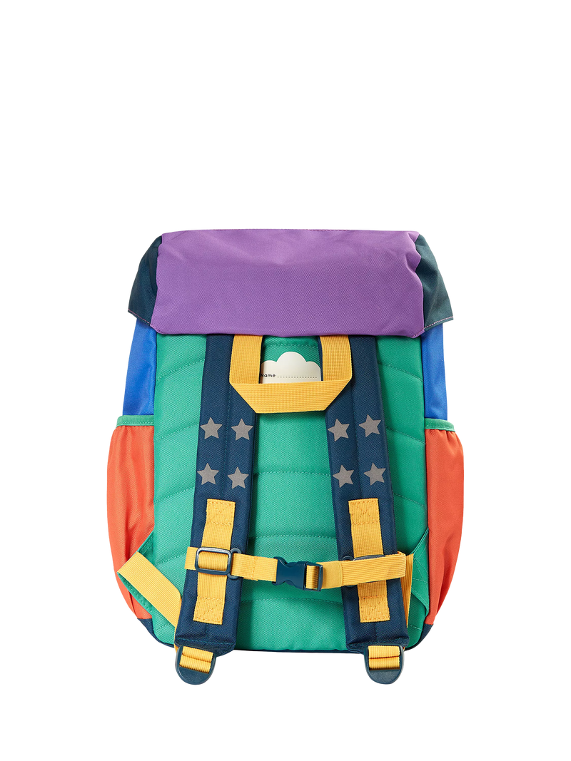 Frugi Navi Colour Block Backpack for kids, imported from the UK
