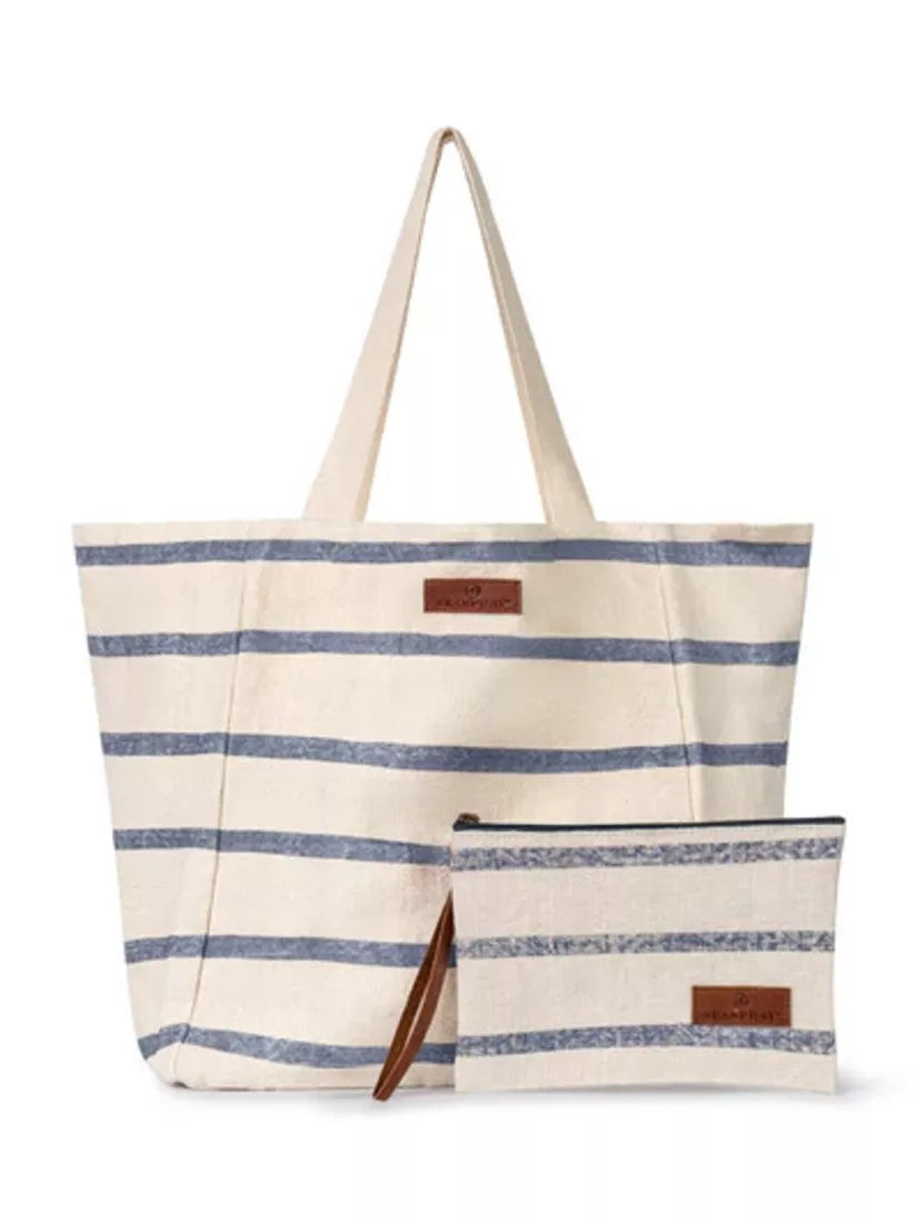 Seaspray Jumbie stripe beach bag and purse set - British product