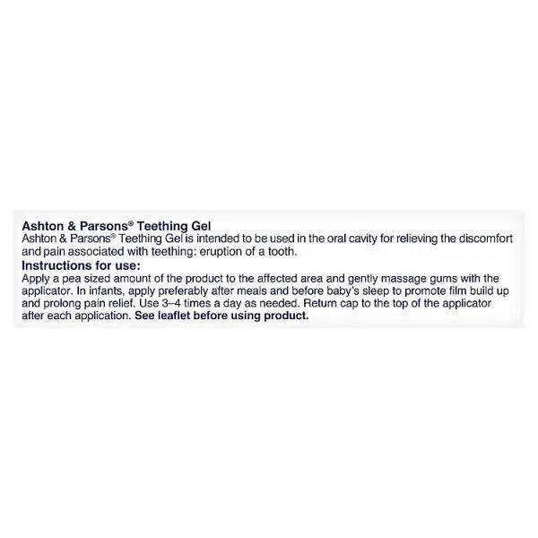 Ashton & Parsons baby teething gel 10ml - British product