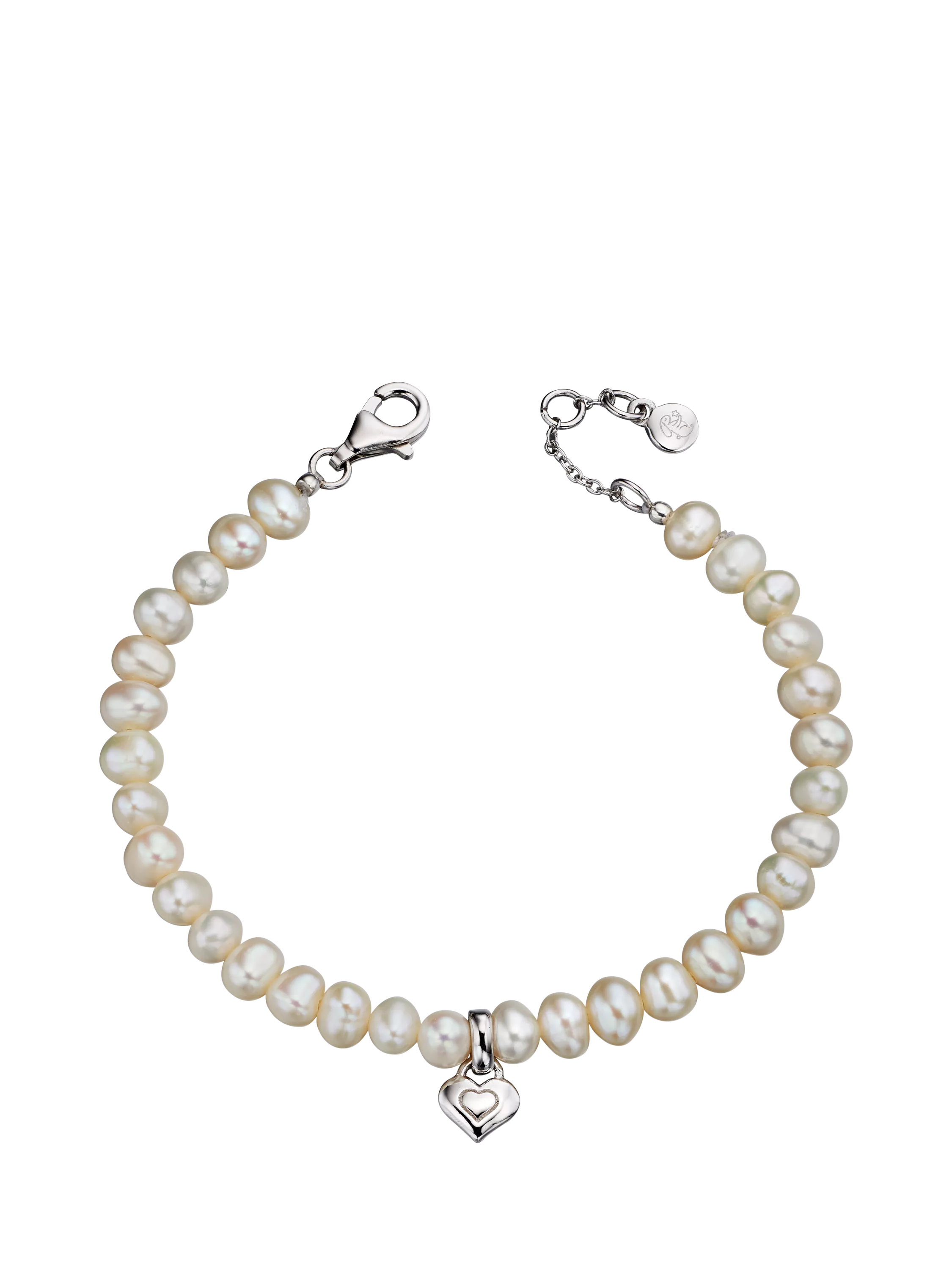 Little Star Marni bracelet freshwater pearl silver heart (British brand)