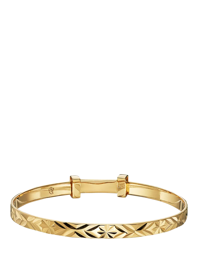 Little Star Inaya gold baby bangle 5cm (British brand)