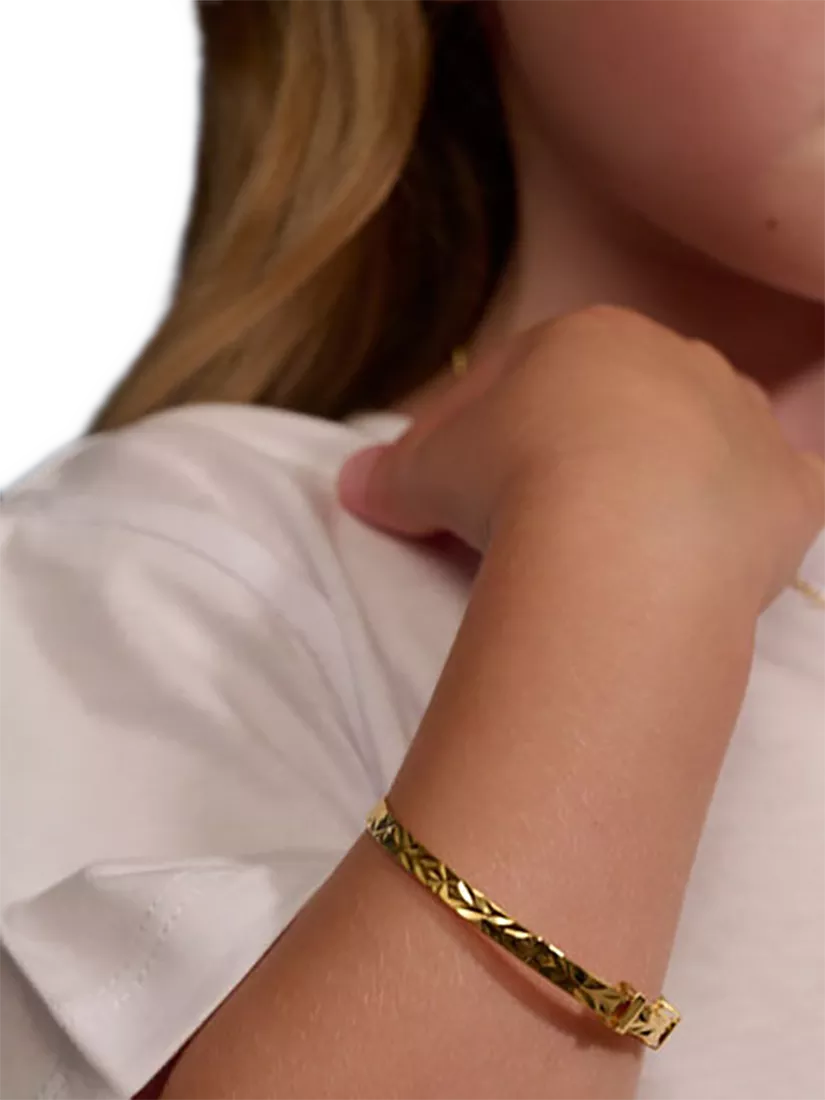 Little Star Inaya gold baby bangle 5cm (British brand)