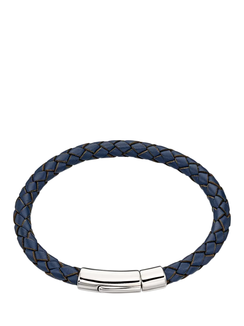 Little Star Hugo leather bracelet with silver clasp - British product
