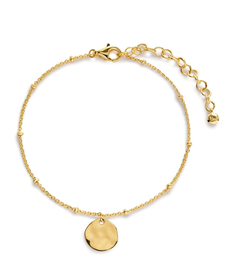 Monica Vinader gold vermeil Siren chain bracelet 15-19cm, imported from the UK