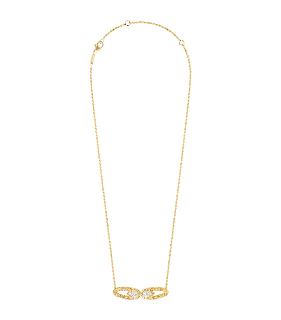 Boucheron Serpent Bohème Gelbgold Diamant Vintage Halskette 38-44cm, UK Version