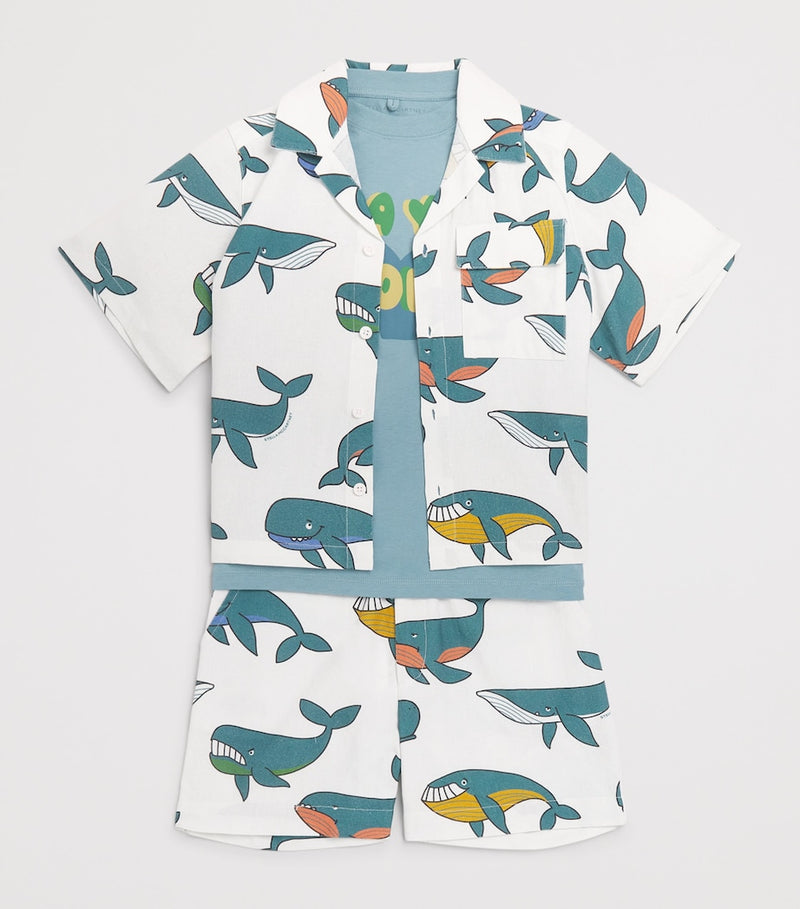 Stella McCartney Kids cotton whale shirt for children 3-14 years - British product