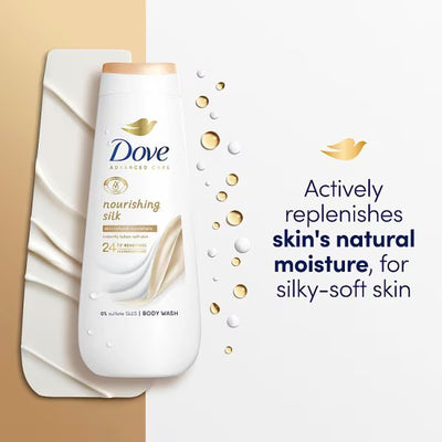 Superdrug Dove Nourishing Silk Advanced Body Wash 400ml - Jetzt online bei McGrocer kaufen