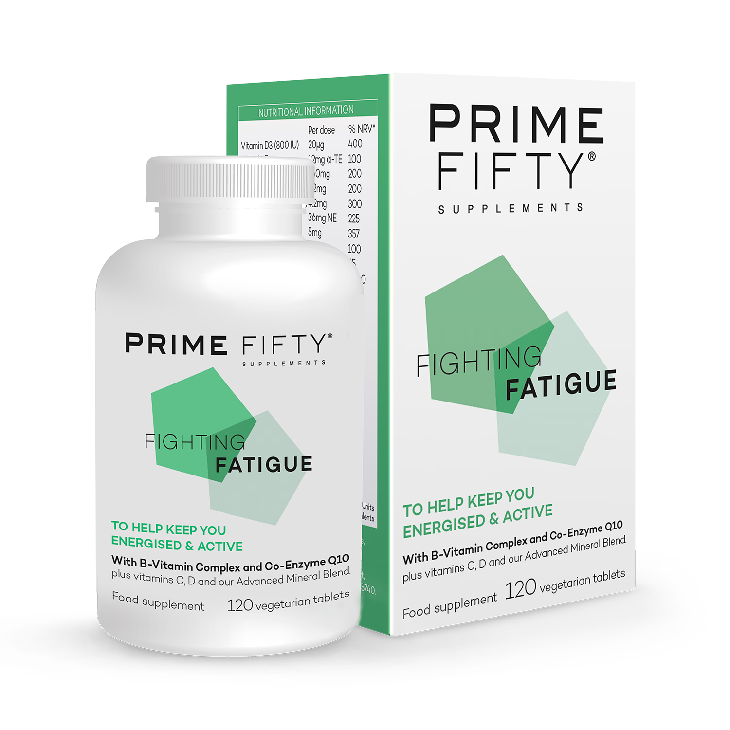 Fighting Fatigue Energy, Iron & Vitamin B12 Support 120 Tablets