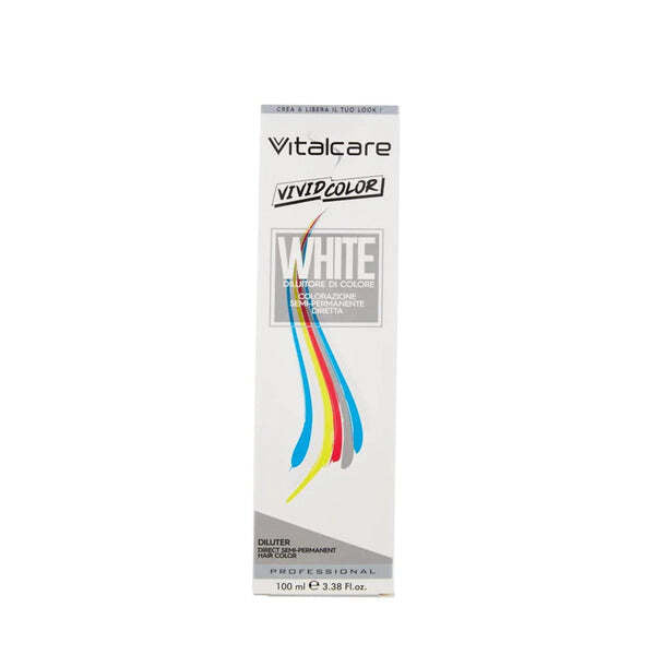Vitalcare Vivid White semi-permanent hair dye 100ml (British brand)