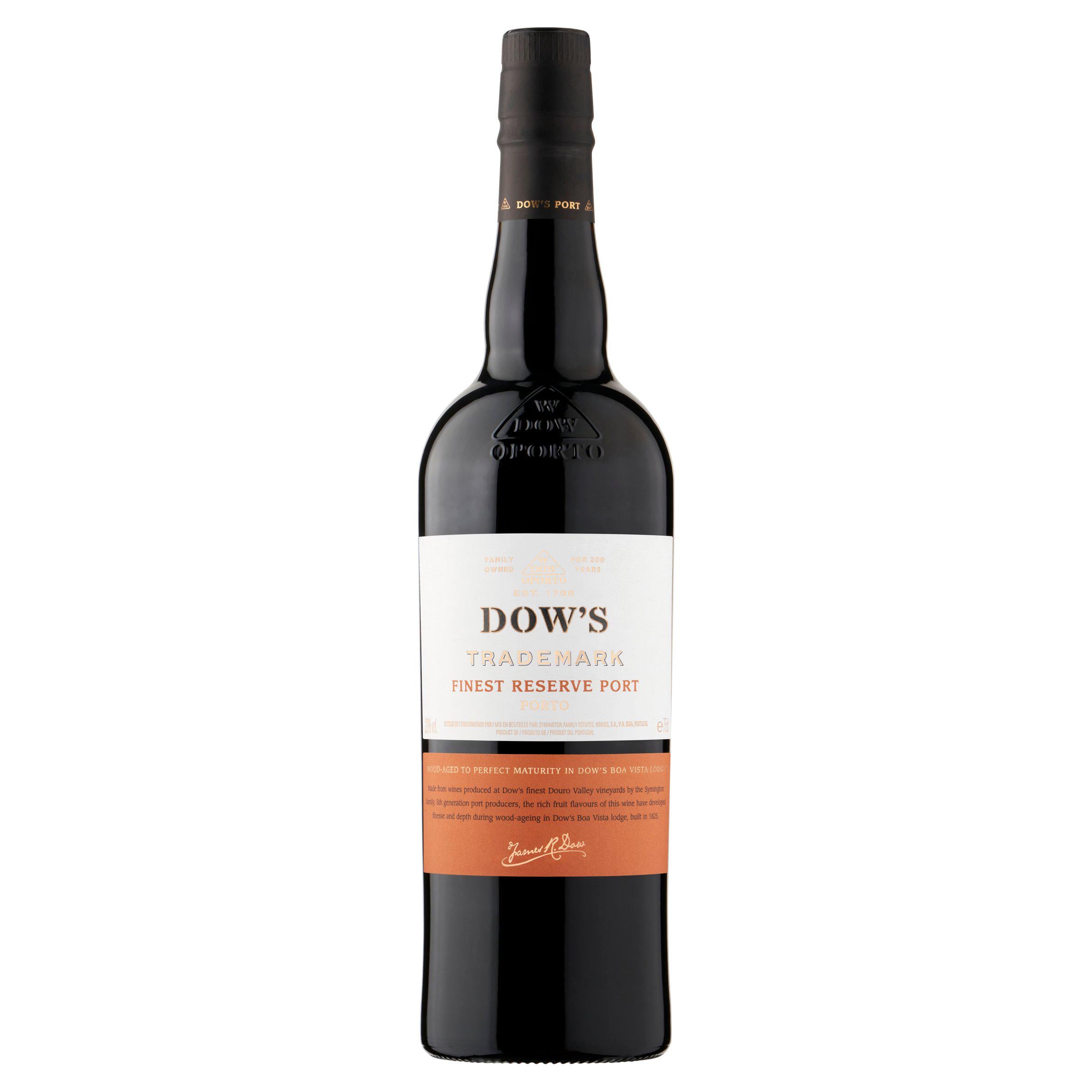 Dow's Trademark Finest Reserve Port 75cl GOODS Sainsburys   