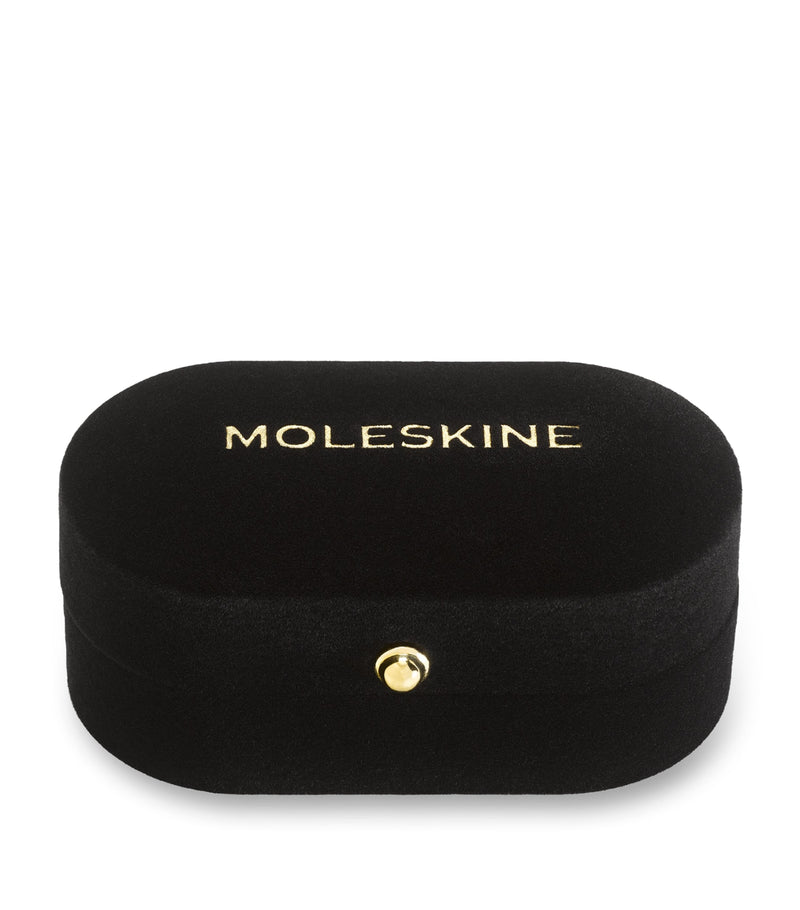 Moleskine gold-plated E notebook charm, imported from the UK