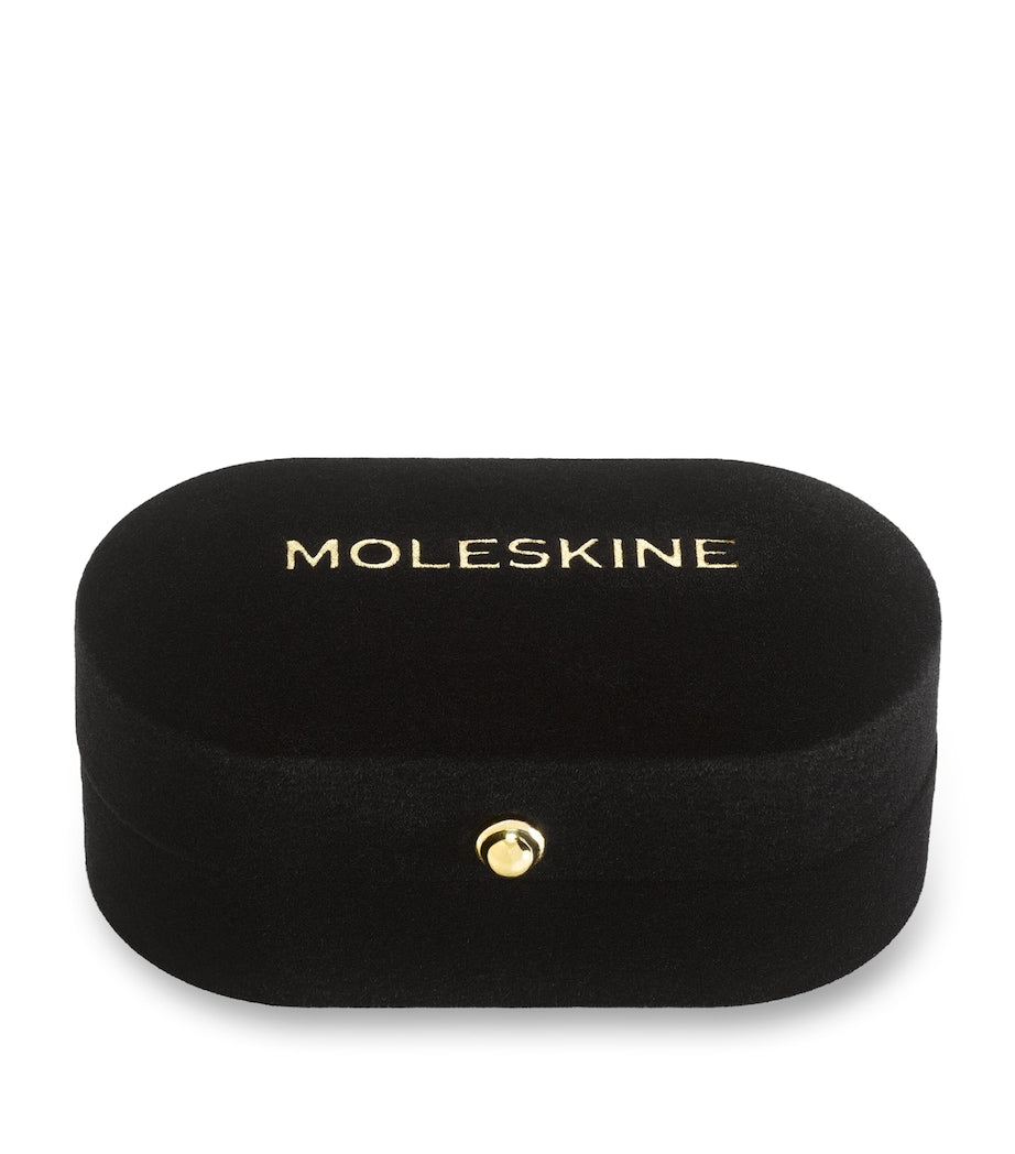 Moleskine gold-plated E notebook charm, imported from the UK