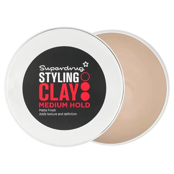 Superdrug men's hair clay matte finish 75ml (British brand)