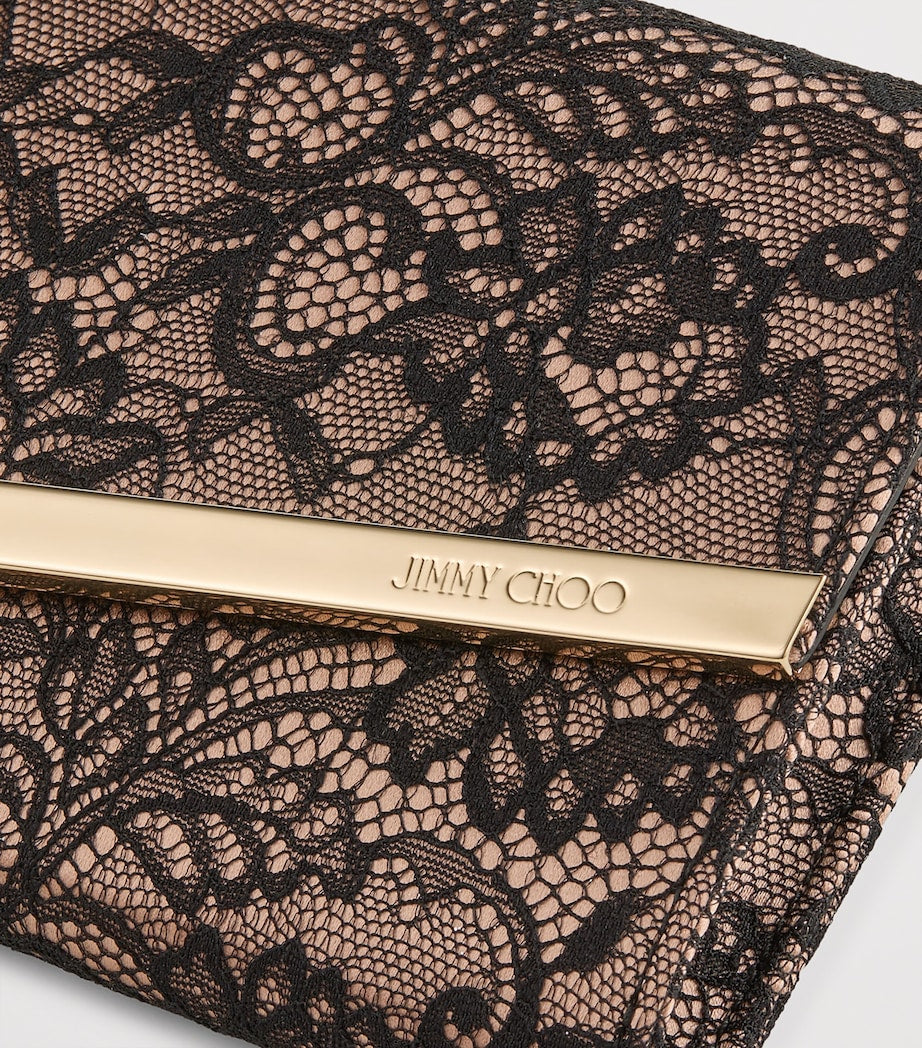Jimmy Choo lace Emmie clutch bag H12cm W22cm, UK version