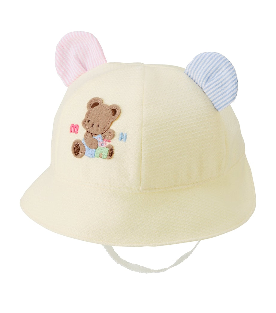 Miki House bear bucket hat cotton for kids, UK version