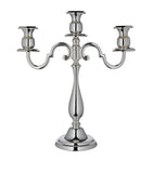 Greggio three-arm candelabra silver plated, UK version