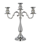 Greggio three-arm candelabra silver plated, UK version